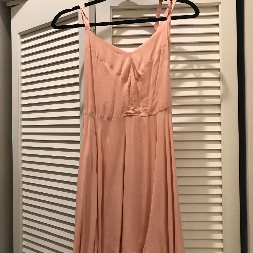 Kimchi Blue Strappy Pink Skater Dress